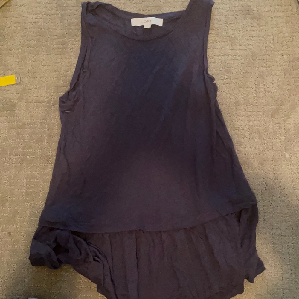 Loft, purple blue top